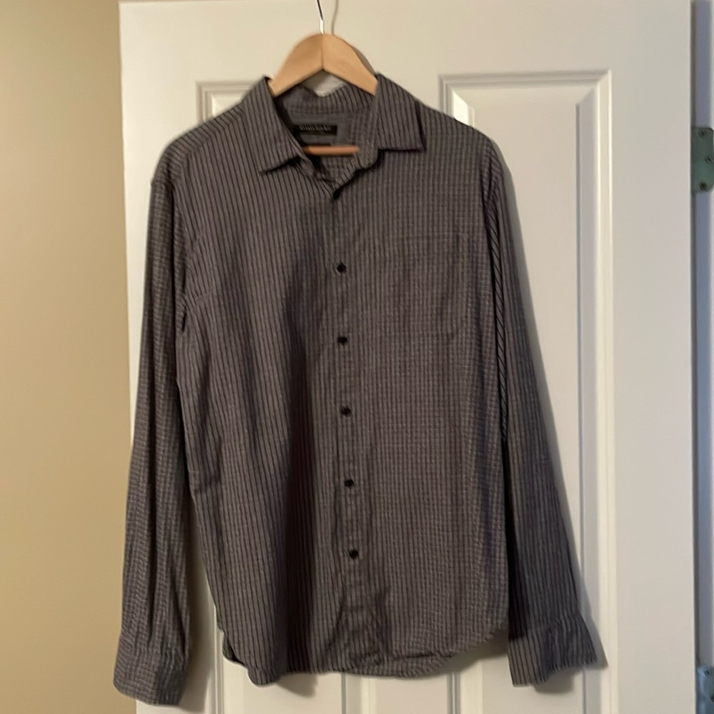 Long sleeve, Luxe flannel gray shirt